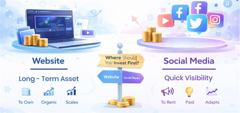 Website vs Social Media: Where Should You Invest First?